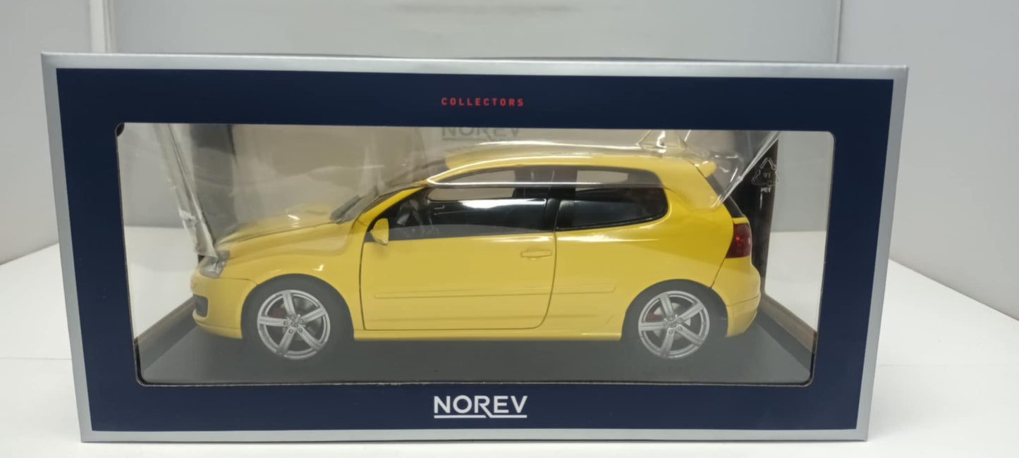 Volkswagen Golf GTI Pirelli Giallo Yellow 2007 Norev 1:18 Usato Limited Edition