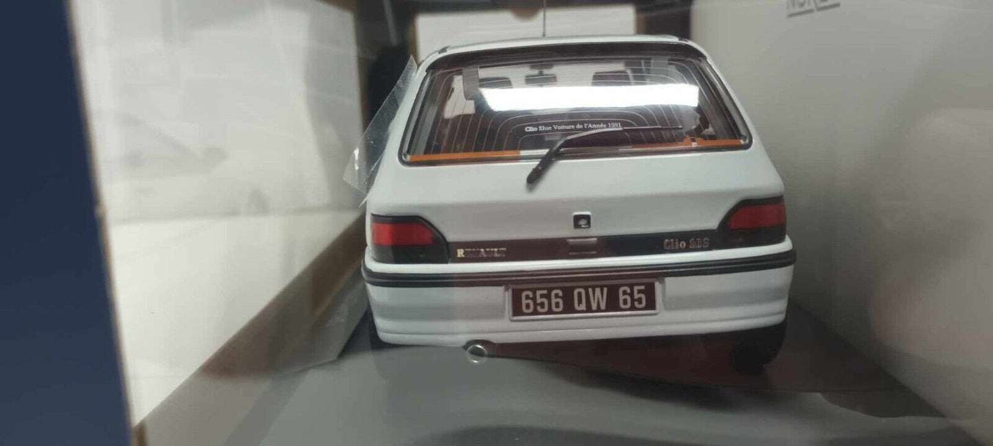 Renault Clio 16S 1991 Glacier White Norev 1:18 Bianco Nuovo 185251 GM Shop
