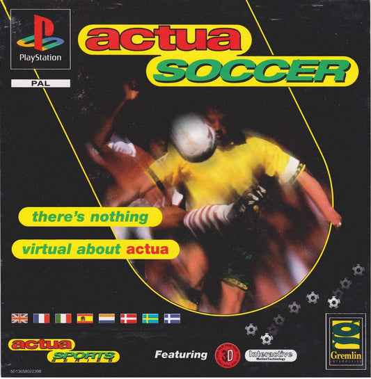Ps1 Actua Soccer Edizione Platinum Pal Gioco Retro Game GM Shop