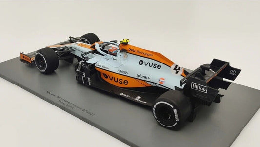 Formula 1 McLaren MCL35M 3rd Monaco GP 2021 Lando Norris #4 Spark 1:18 Nuovo