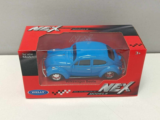 Volkswagen Beetle Maggiolino Blu Blue - Welly Nex 1:43 Nuovo