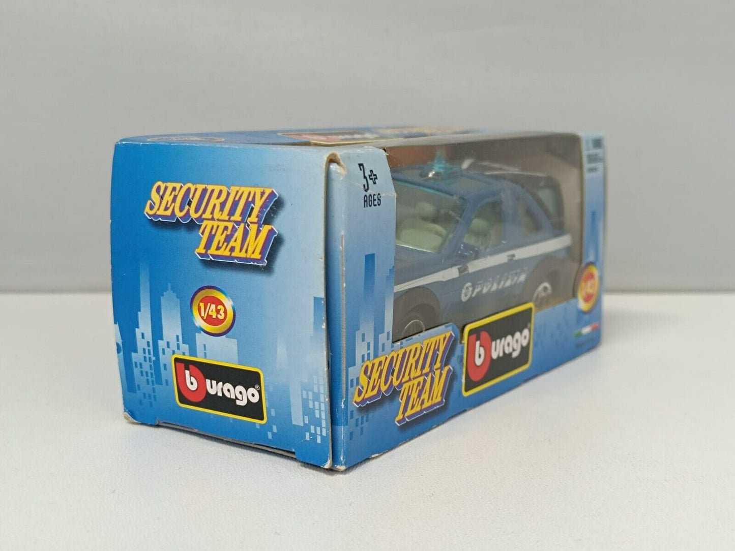 Land Rover Freelander Polizia 051 Burago 1/43 Security Team Usato Box Originale