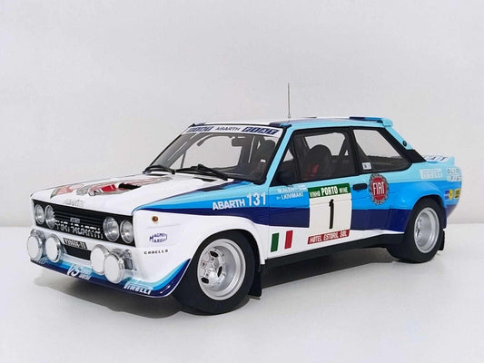 Fiat 131 Abarth "Works" Winner Rally Portugal 1981 #1 M. Alen - Kyosho 1:18 GMS