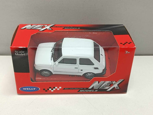 Fiat 126 - 1980 Bianco White Welly Nex 1:43 Modellino Auto Nuovo