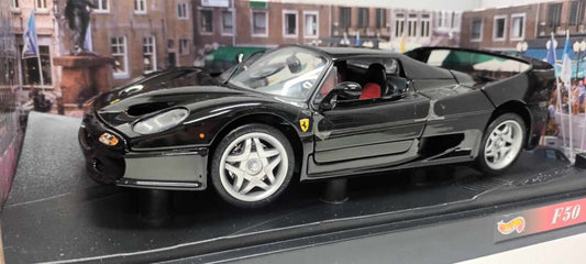 Ferrari F50 F 50 - 1995 Hard Top Nero Black Hot Wheels 1:18 Usato + Box 1/18