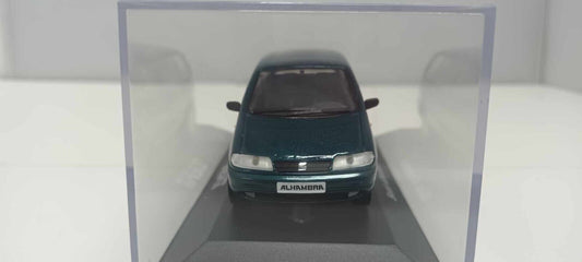 Seat Alhambra Herpa Seat Collection 1:43 Verde Metallizzato Usato + Teca GM Shop