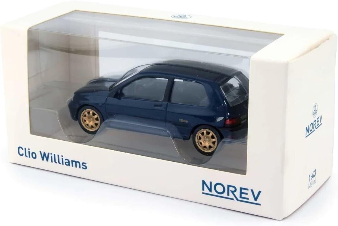 Renault Clio Williams Blue Blu 1993 Norev 1:43 Nuovo 1/18