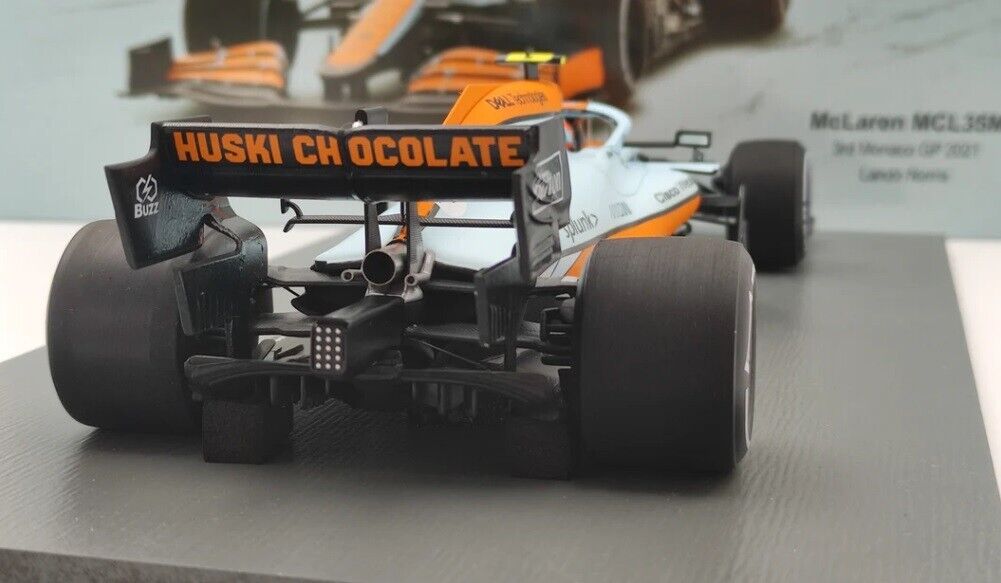 Formula 1 McLaren MCL35M 3rd Monaco GP 2021 Lando Norris #4 Spark 1:18 Nuovo