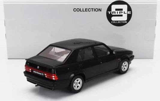 Alfa Romeo 75 Nero Black 1991 Triple 9 - 1:18 Nuovo 1/18