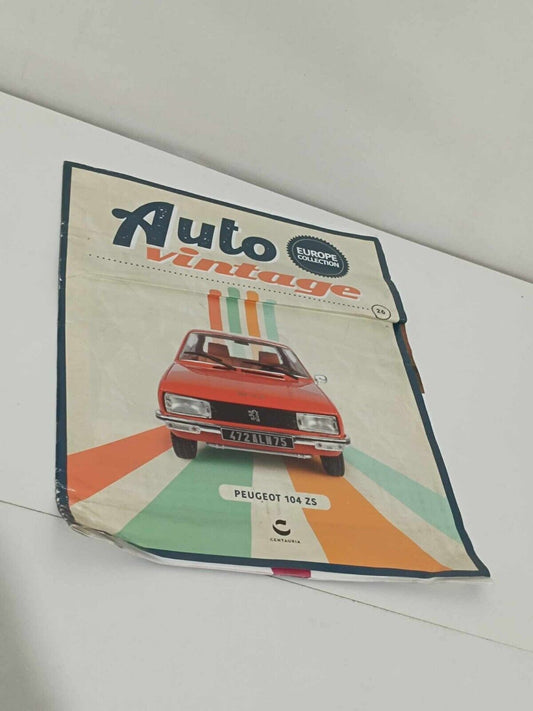 Peugeot 104 ZS 1976 1:24 Rosso Edicola Auto Vintage + Fascicolo