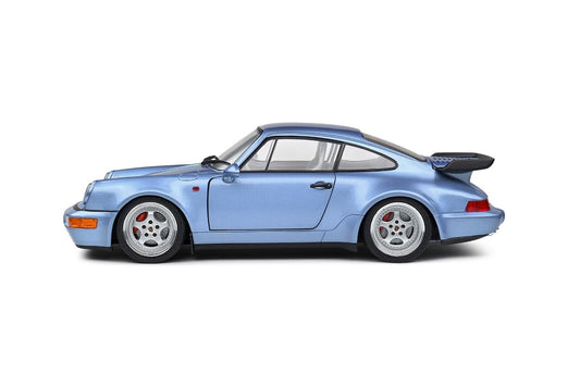 Porsche 911 - 964 Turbo 1990 Blu Horizon Blue Metallizzato Solido 1:18 Nuovo