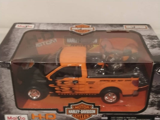 Ford F150 + Harley Davidson - Maisto 1:24 GM Shop