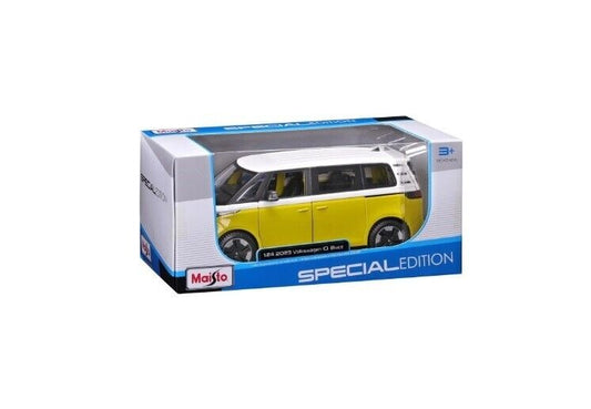 Volkswagen ID. Buzz 2023 Bianco Giallo White Yellow Maisto 1:24 Nuovo 1/24