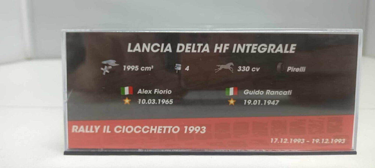 Lancia Delta HF Integrale Il Ciocchetto 1993 Fiorio - Rancati Edicola 1:43 Usato