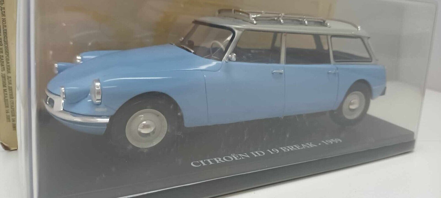 Citroen ID 19 Break 1959 Edicola Auto Vintage 1:24 Usato + Teca + Fascicolo