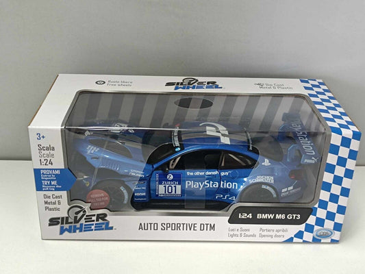 BMW M6 GT3 DTM #101 - Silver Wheel 1:24 Nuovo Very Rare Rara