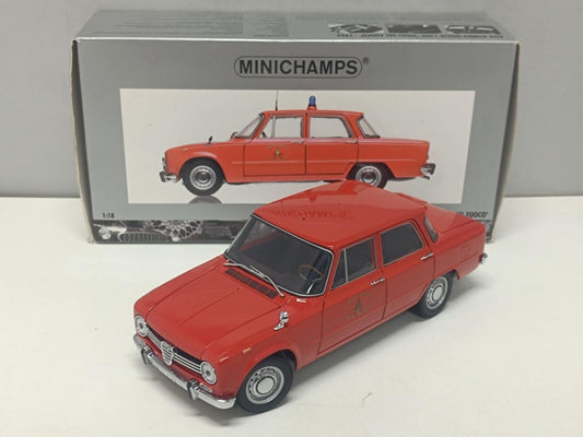 Alfa Romeo Giulia 1300 Vigili del fuoco 1970 Minichamps 1:18 Usato Limited 500