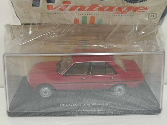 Peugeot 305 SR 1980 - 1:24 Edicola Auto Vintage + Fascicolo Rosso GM Shop