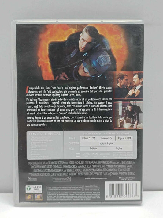 Minority Report Film DVD Italiano Ita Usato Edizione 2 DIschi Tom Cruise