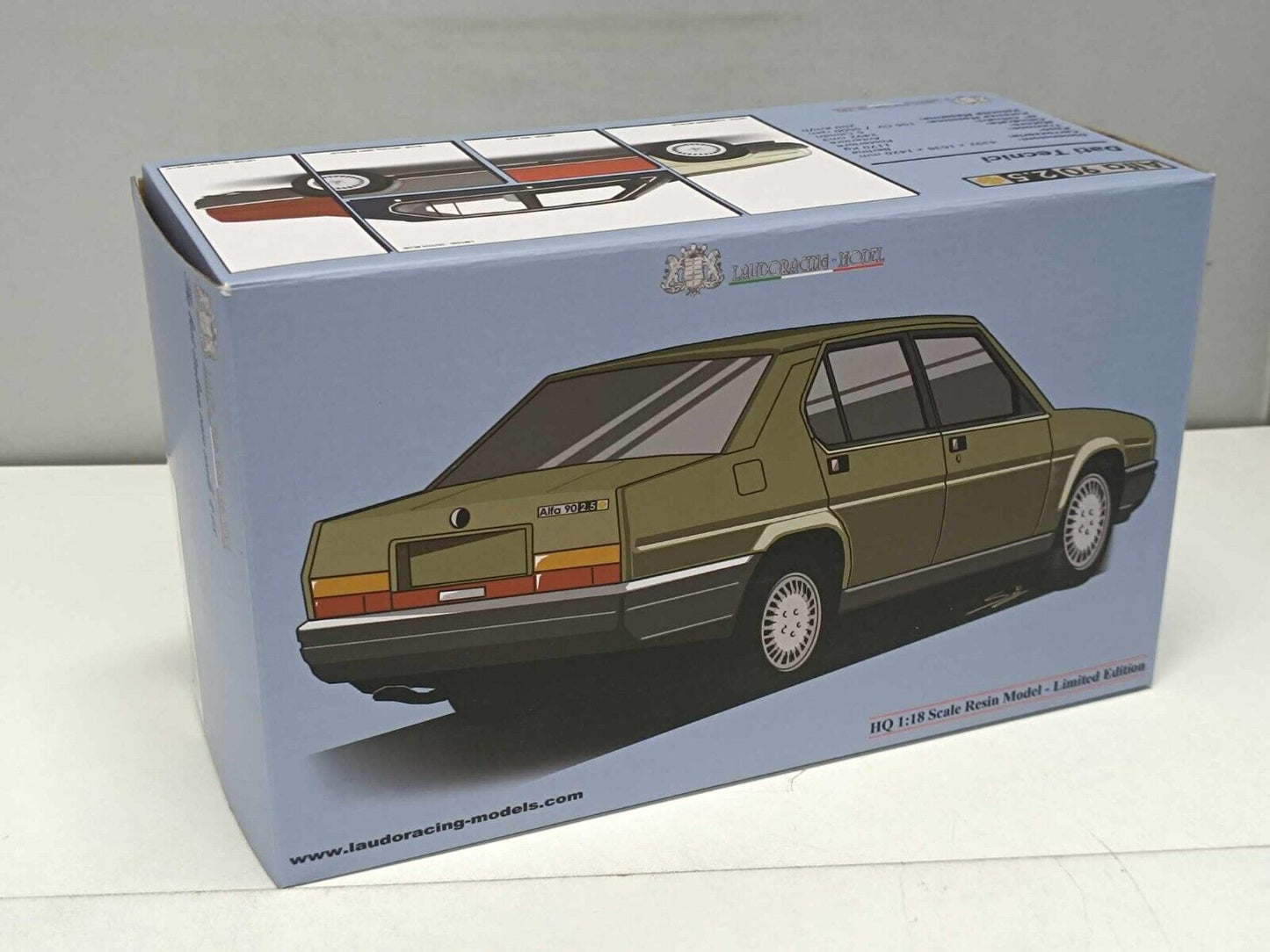 Alfa 90 2.5i Quadrifoglio Oro 1985 Opale Metallizzato Laudoracing 1:18 Usato