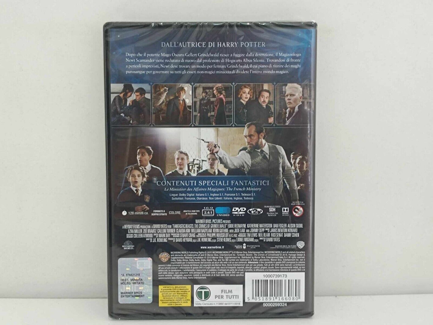 Animali Fantastici I Crimini Di Grindelwald Film DVD Italiano Nuovo Johnny Depp