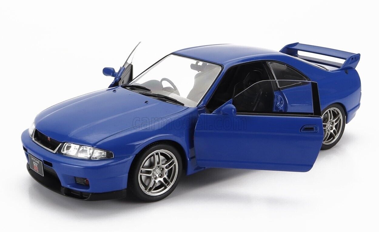 Nissan Skyline GT-R R33 Blu Blau 1997 Whitebox 1:24 Nuovo 1/24