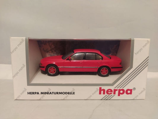 BMW 740i Alpina Brillant-Rot - Herpa 1:43 Very Rare - GM SHOP