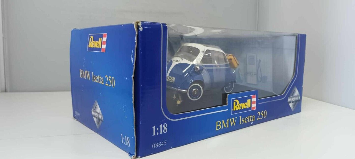 BMW Isetta 250 1959 Revell 1/18 Blu Usato + Box