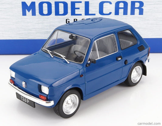 Fiat 126P 126 P 126 p Dark Blue Blu 1972 Modelcar Group MCG 1:18 Nuovo 1/18