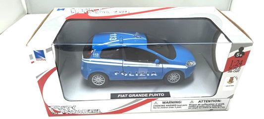Fiat Grande Punto Polizia Police Newray New Ray City Cruiser 1:24 Nuovo 1/24