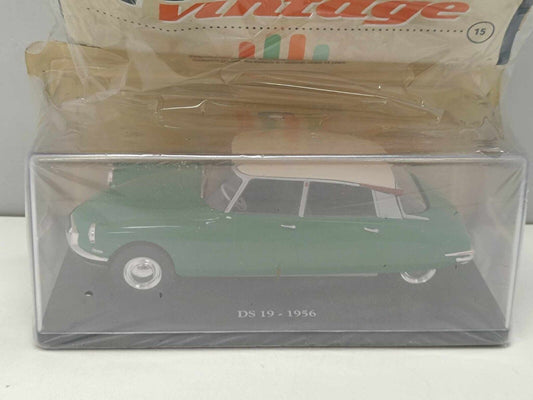 Citroen DS 19 - 1956 Verde Green Edicola Auto Vintage #15 - 1:24 Nuovo