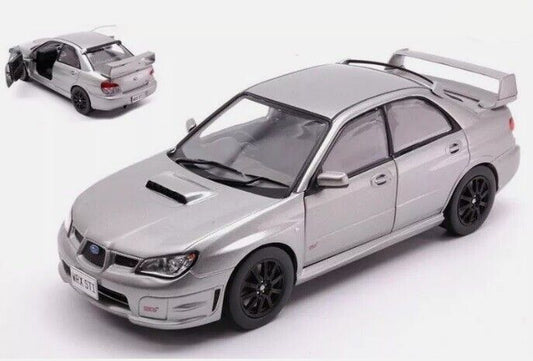 Subaru Impreza WRX STI RHD 2006 Grey Grigio Metallizzato Whitebox 1:24 Nuovo