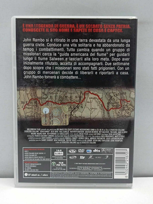 John Rambo Film DVD Italiano Ita Usato Sylvester Stallone