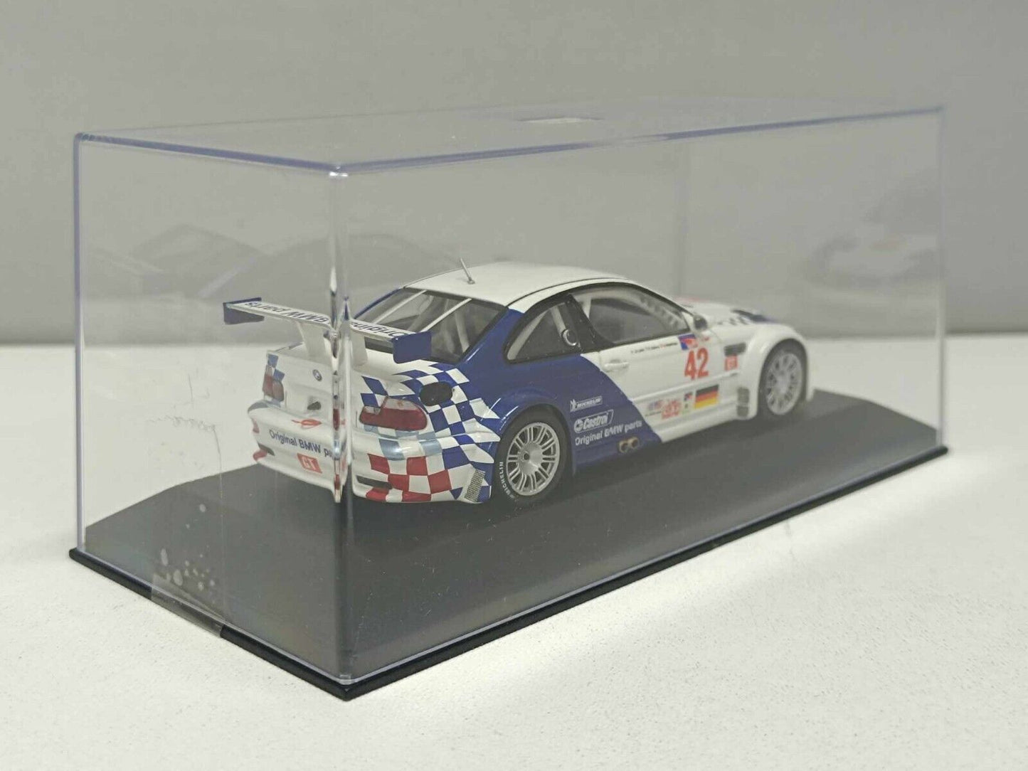 BMW M3 GTR ALMS Petit Le Mans 2001 #42 Limited 2.016 Pz Minichamps 1:43 Usato