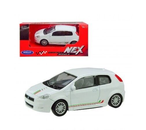 Fiat Grande Punto Livrea Italia Bianco White Welly Nex 1:43 Nuovo 1/43
