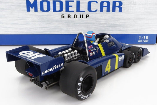 Tyrrell Ford P34-2 #4 Sweden GP Elf 6 Wheeler 1976 Modelcar Group MCG 1:18 Nuovo