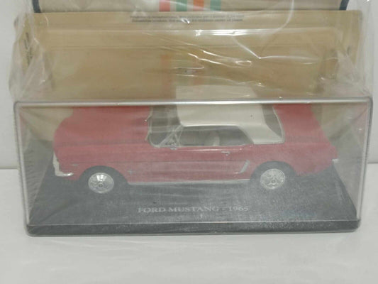 Ford Mustang 1965 Edicola Auto Vintage + Fascicolo 1:24 Rosso GM Shop