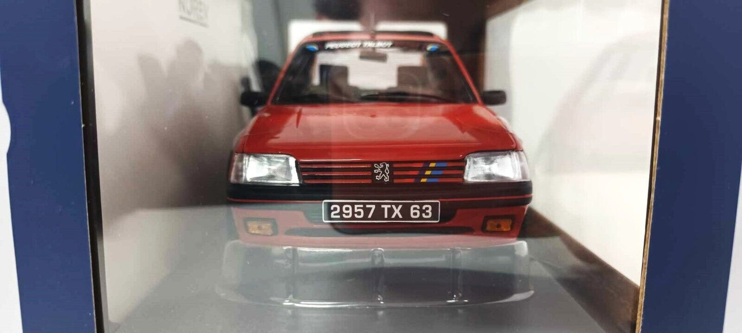 Peugeot 205 GTi 1.9 PTS Deco 1991 Norev 1/18 Vallelunga Red Rosso Nuovo GM Shop