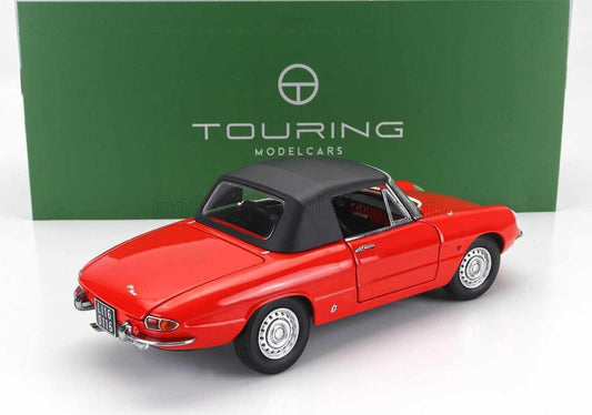 Alfa Romeo Duetto Spider 1600 - 1966 Rosso Red Touring Modelcars 1:18 Nuovo