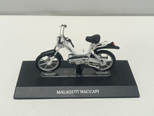 Malaguti Haccapi Motorino Edicola Leo Models 1:18 Usato + Basetta