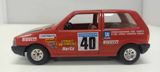 Fiat Uno Turbo #40 Obsoleta Burago 1:24 Usato Made In Italy 1/24