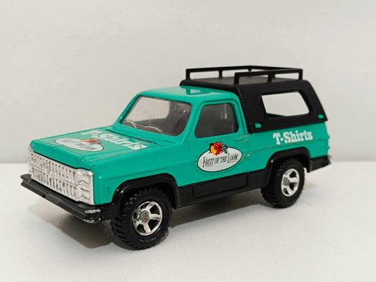Chevrolet Blazer + Roulotte Fruit of the Loom (Rare) - Majorette 1:36 GM Shop