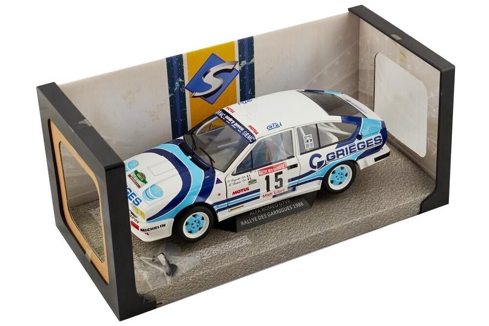 Alfa Romeo GTV6 Rallye Des Garrigues 1986 #15 Rigollet - Bathelot Solido 1:18