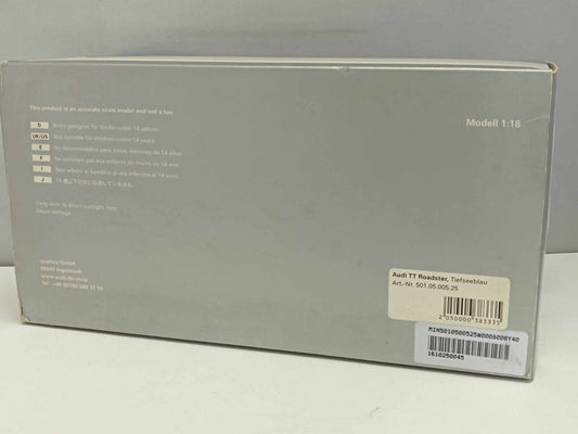 Audi TT Roadster 2006 Tiefseeblau - Minichamps Dealers Edition 1:18 GM Shop