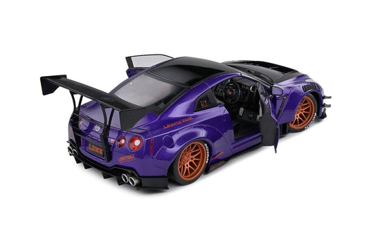 Nissan Skyline GT-R R35 Body Kit Type 2 Purplezilla 2022 Solido 1:18 Nuovo