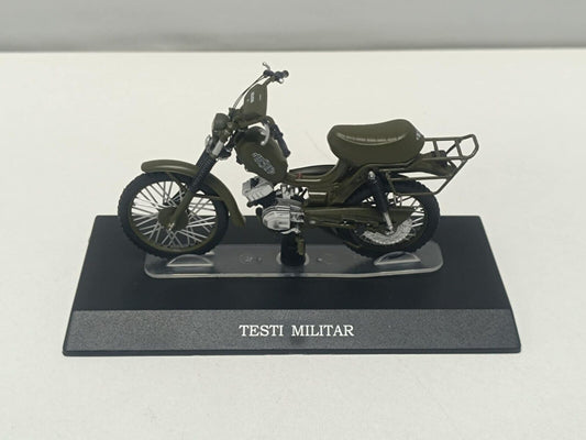 Testi Militar Motorino Edicola Leo Models 1:18 Usato + Basetta