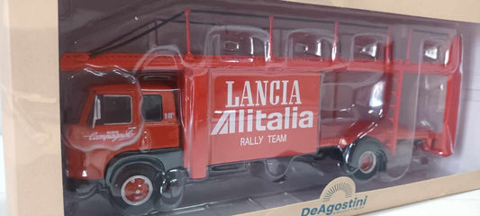 Fiat 673 N Camion Bisarca 1969 Deagostini Lancia Alitalia Rally Team 1:43 Nuovo