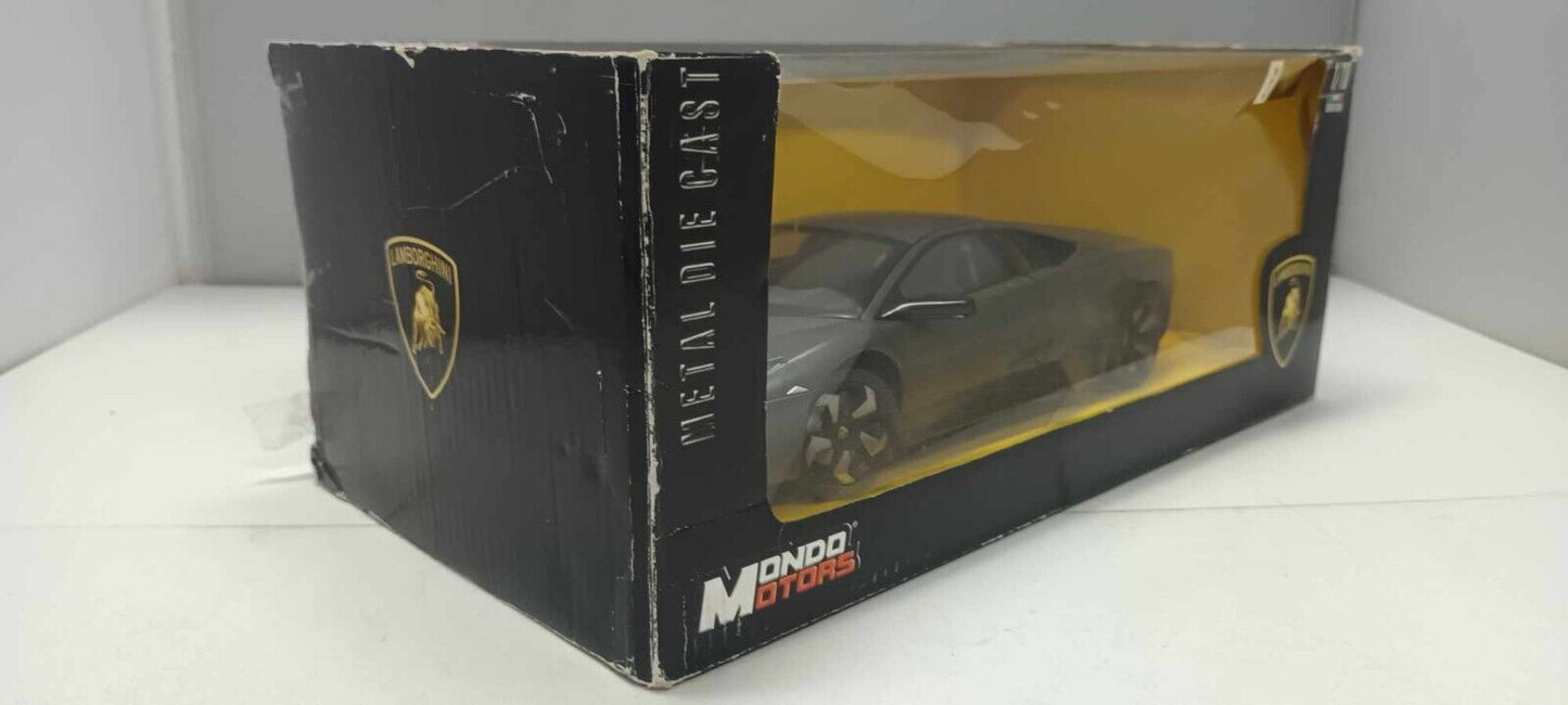 Lamborghini Reventon Mondo Motors 1:18 Usato Grigio Scuro Dark Grey 1/18