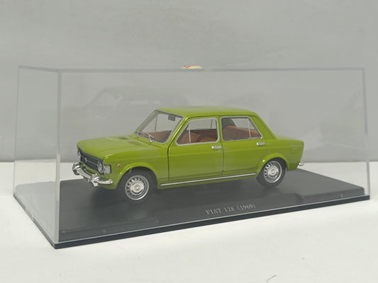 Fiat 128 Berlina Verde 1969 - Edicola Leo Models 1:24 Usato + Teca Rare