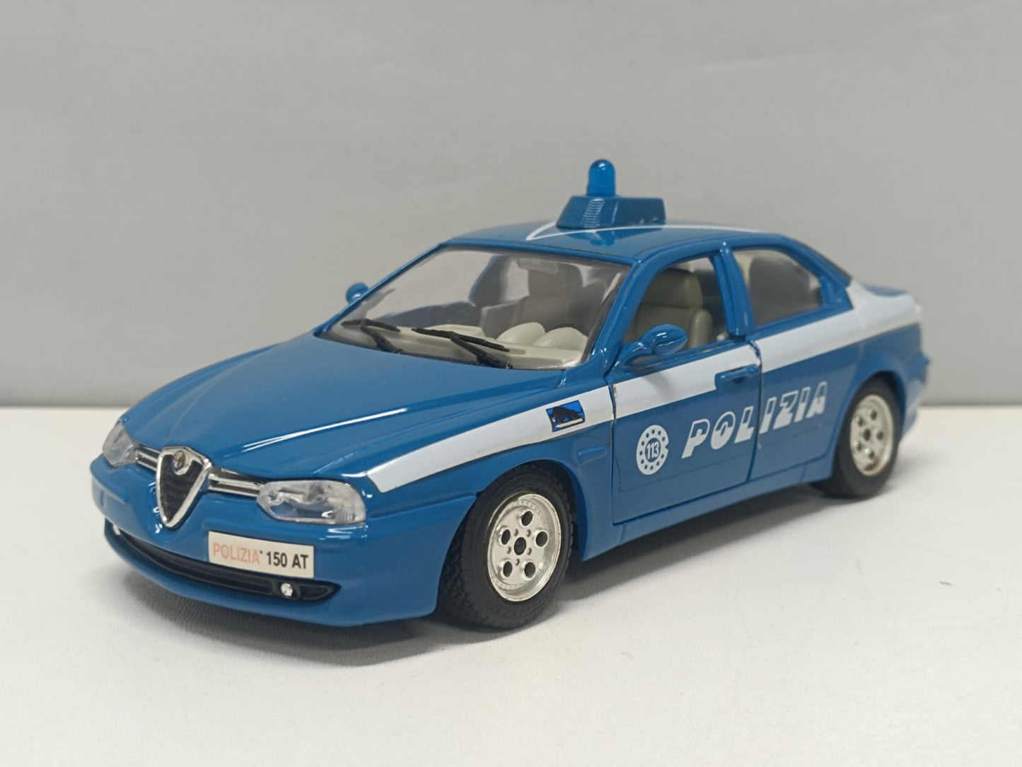 Alfa Romeo 156 Polizia Police 1998 - Burago 1:24 Usato No Box 1/24